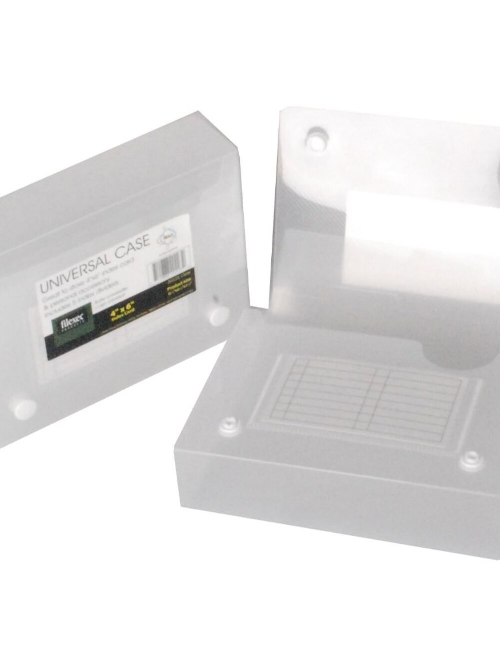 Products 4 x 6 Inches Index Card Case, Clear, Pack of 2 50305-20223